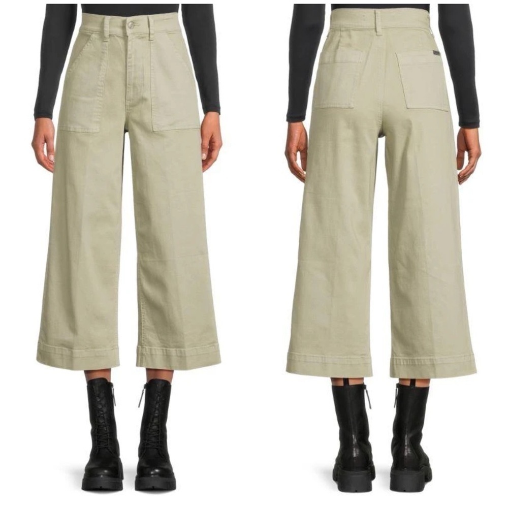 NWT Joes Jeans Wide Leg Ankle with Patch Pocket Desert Sage Green Sz 29